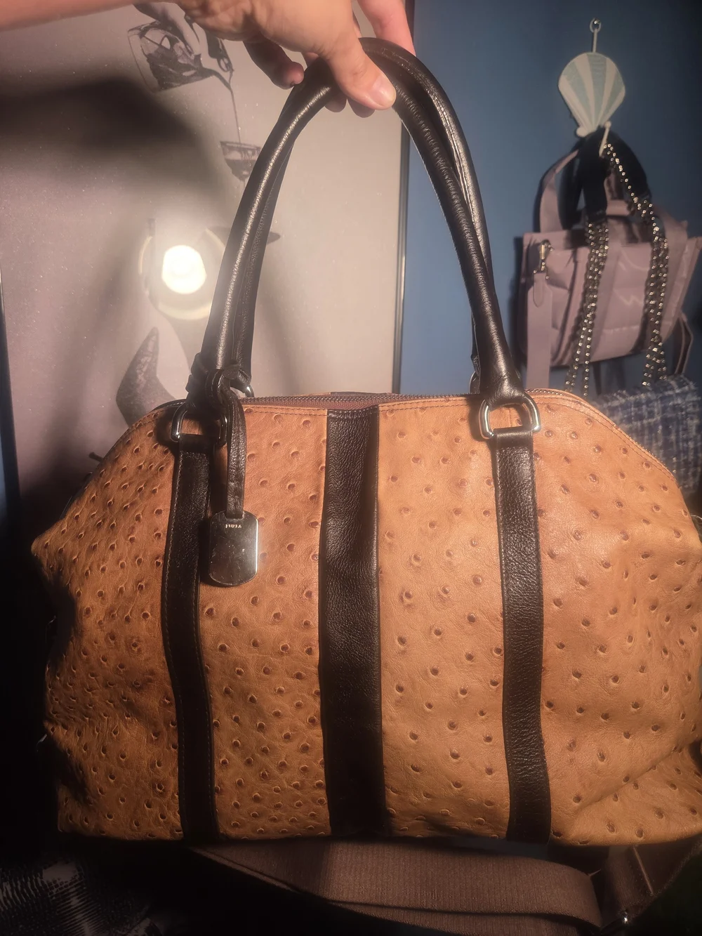 Furla structured shoulder